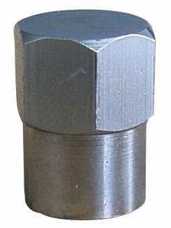 Valve Cap H/P Hex. Chrome 100}