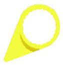 24mm Wheel Nut Indicators (Yellow) (bag 100)}