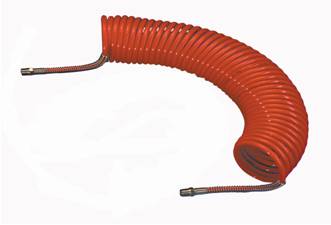 Poly Coiled Hose 5M - 6.5mm 1/4 Swivel end HA5212}