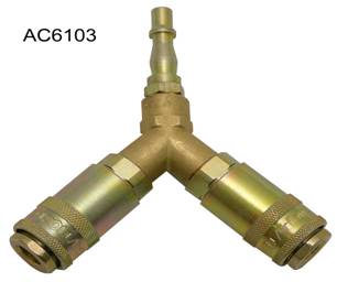 Twin Coupling 1/4 Vertex AC6103}