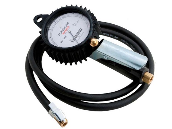 Eurodainu Dial Airline Gauge S/Clip On 1.5m Hose}